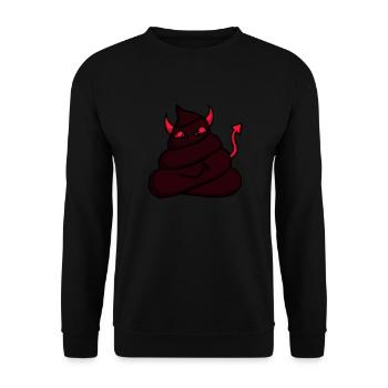 Teufel-Haufen-rot - Unisex Pullover - Schwarz - Vorne - Alina (178cm) & Michal (187cm)