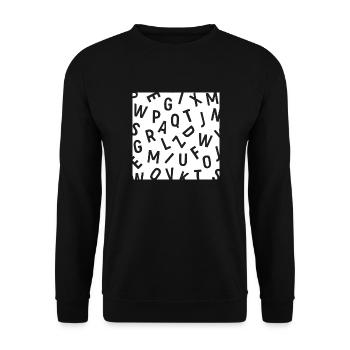 Confused - Unisex Sweatshirt - black - Front - Alina (178cm) & Michal (187cm)