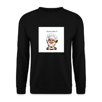ich bin schon 4 geburtstags t-shirt kinder - Unisex Pullover - Schwarz - Vorne - Alina (178cm) & Michal (187cm)