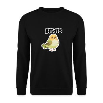 Süßer Vogel - Unisex Pullover - Schwarz - Vorne - Alina (178cm) & Michal (187cm)