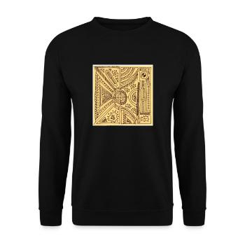 Sabino Lemon ART Tees - Unisex Pullover - Schwarz - Vorne - Alina (178cm) & Michal (187cm)