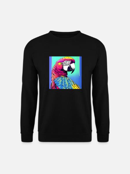 Neon Macaw - Unisex Sweatshirt - black