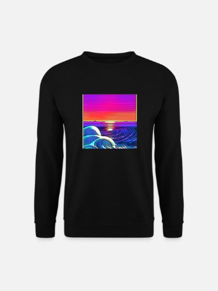 The Waves - Unisex Pullover - Schwarz