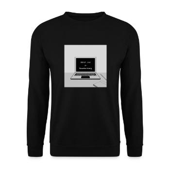 Döner Outfits Mode Geschenkidee - Unisex Pullover - Schwarz - Vorne - Alina (178cm) & Michal (187cm)