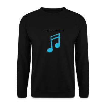 ICH LIEBE MUSIK! - Unisex Pullover - Schwarz - Vorne - Alina (178cm) & Michal (187cm)