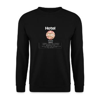 Hotel Mama 5 Sterne - Unisex Pullover - Schwarz - Vorne - Alina (178cm) & Michal (187cm)