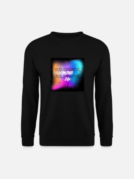 Colourful Mind Colourful Life tshirt - Unisex Sweatshirt - black
