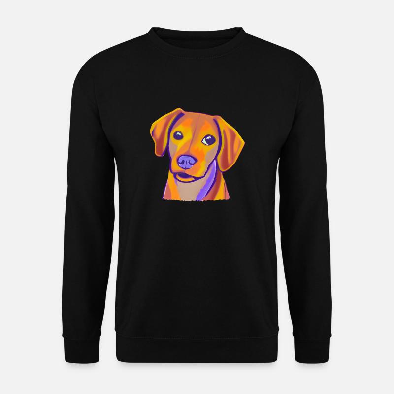 Hundewelpen süß - Unisex Pullover - Schwarz