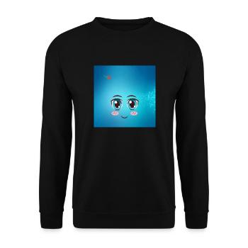 1694264625477 JPEG - Unisex Pullover - Schwarz - Vorne - Alina (178cm) & Michal (187cm)