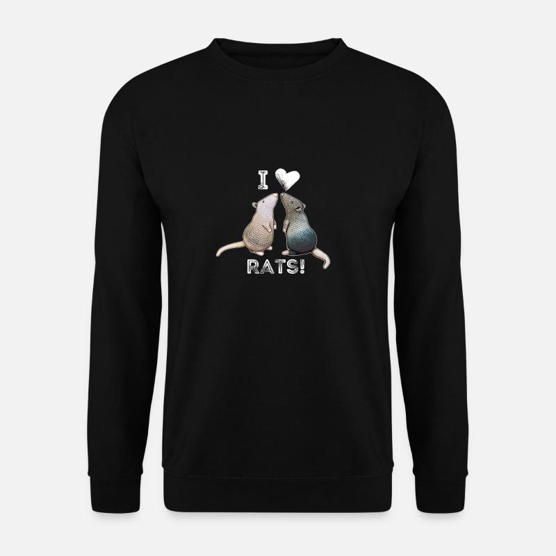 Ratten - I Love Rats - Unisex Sweatshirt - black