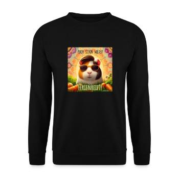 Meerschwein-Magic - Unisex Pullover - Schwarz - Vorne - Alina (178cm) & Michal (187cm)