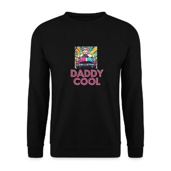 DaDdY COOL - Sweat-shirt Unisexe - noir - Devant - Alina (178cm) & Michal (187cm)