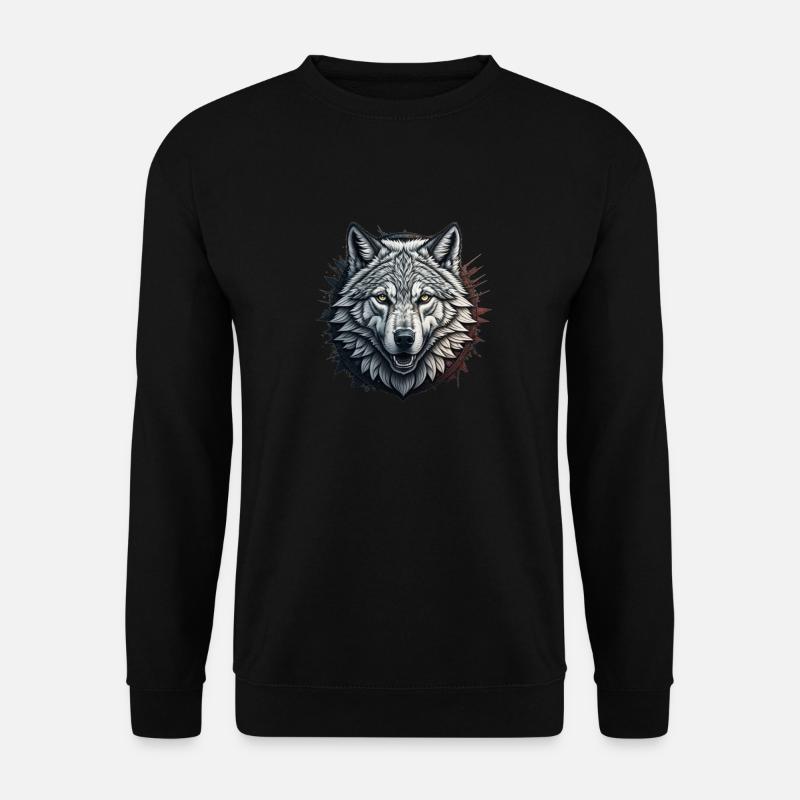 Wolf - Unisex Sweatshirt - black