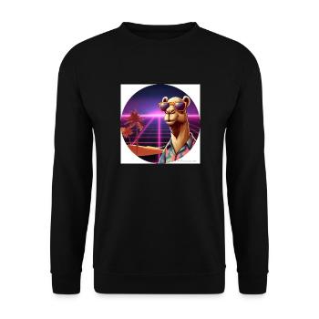 Cool camel - Unisex Sweatshirt - black - Front - Alina (178cm) & Michal (187cm)