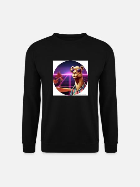 Cooles Kamel - Unisex Pullover - Schwarz