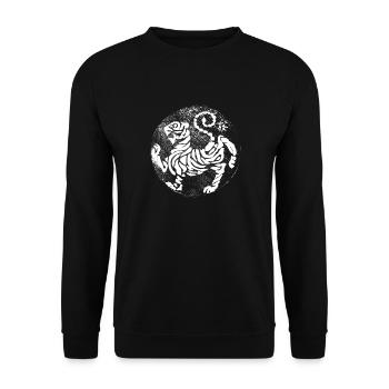 Tora No Maki (blanc) - Sweat-shirt Unisexe - noir - Devant - Alina (178cm) & Michal (187cm)
