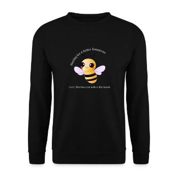 Buzzer pour un avenir meilleur - Sweat-shirt Unisexe - noir - Devant - Alina (178cm) & Michal (187cm)