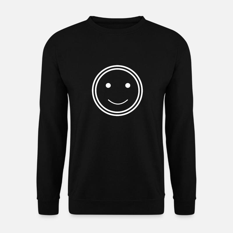 Happy Face - Unisex Pullover - Schwarz
