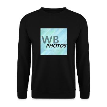 HELLBLAUES WBP-LOGO - Unisex Pullover - Schwarz - Vorne - Alina (178cm) & Michal (187cm)