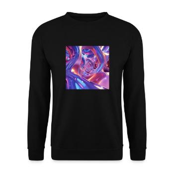 Kunst - Unisex Pullover - Schwarz - Vorne - Alina (178cm) & Michal (187cm)