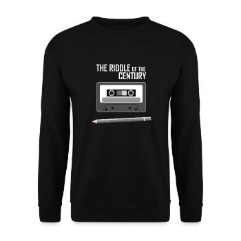 Cassette Tape - The Riddle of the Century - Unisex Sweatshirt - black - Front - Alina (178cm) & Michal (187cm)