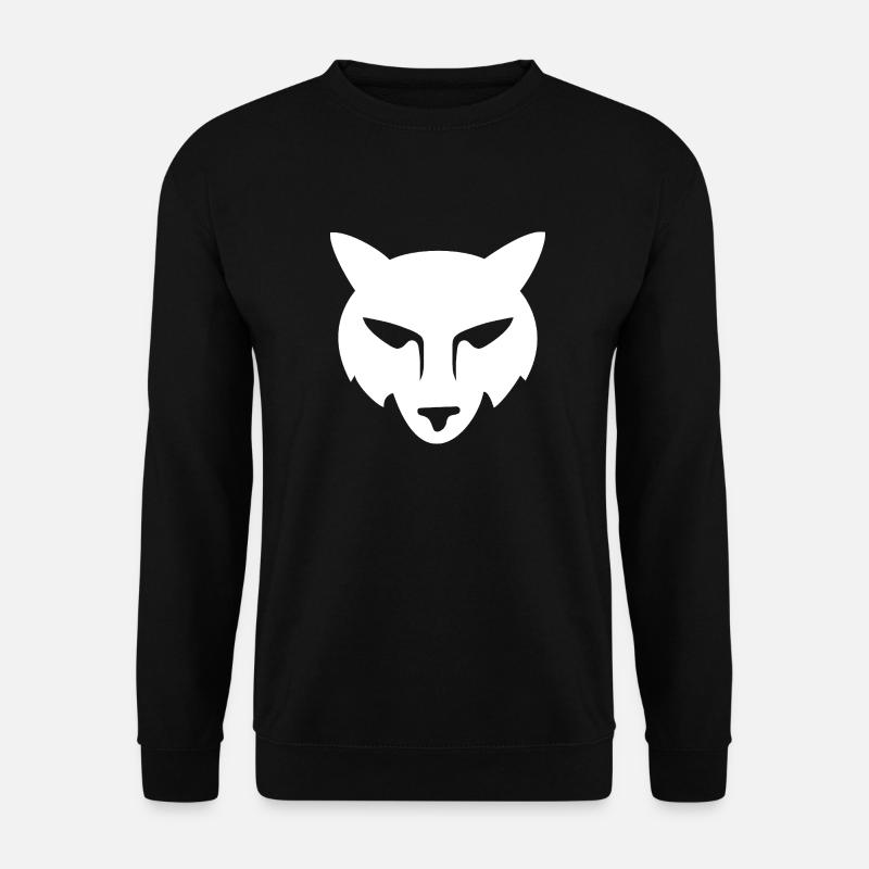 Wolf Fox Head - Unisex Sweatshirt - black