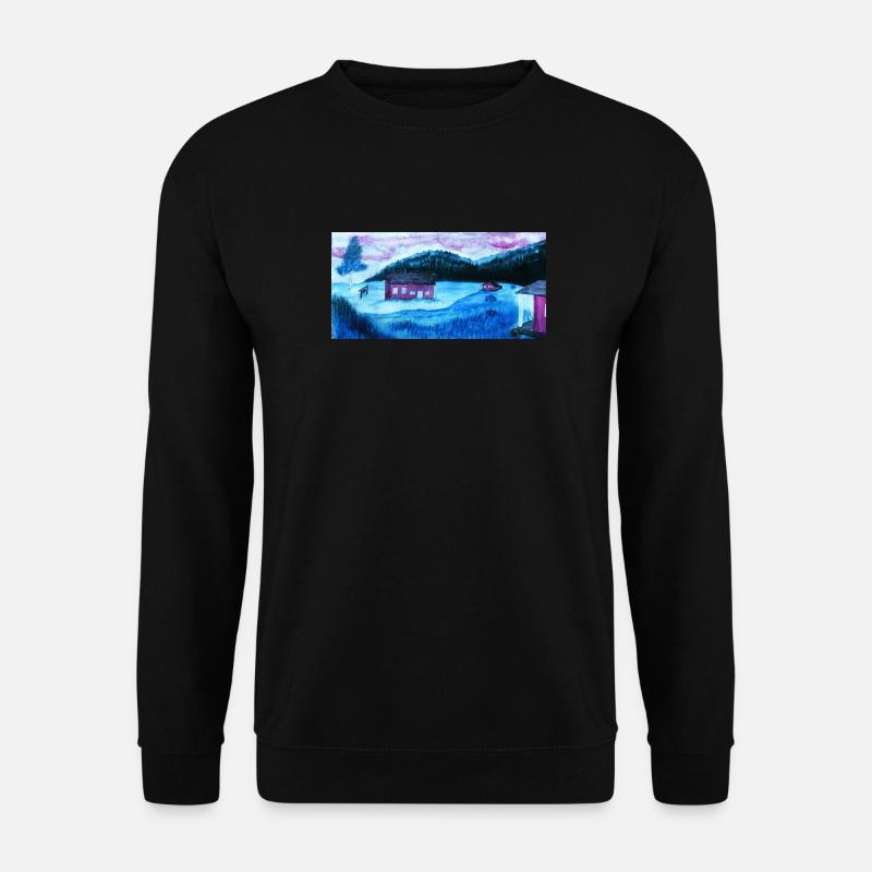 Landschaft 2 - Unisex Pullover - Schwarz