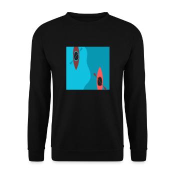 The two canoes - Unisex Pullover - Schwarz - Vorne - Alina (178cm) & Michal (187cm)