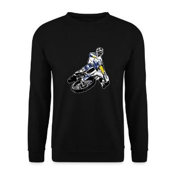 Enduro Offroad - Unisex Sweatshirt - black - Front - Alina (178cm) & Michal (187cm)