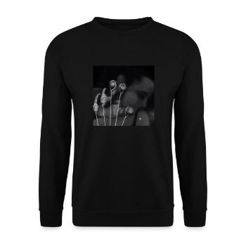 JUS PLAYIN - Sweat-shirt Unisexe - noir - Devant - Alina (178cm) & Michal (187cm)
