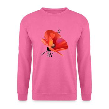 Mohn - Unisex Pullover - Pink - Vorne