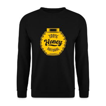 Imkerei Honig Imker Bienenhonig Shirt Spruch - Unisex Pullover - Schwarz - Vorne - Alina (178cm) & Michal (187cm)