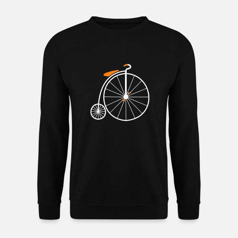 Roue Haute Vélo Retro - Sweat-shirt Unisexe - noir