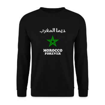 Dima maghrib - Unisex Sweatshirt - black - Front - Alina (178cm) & Michal (187cm)