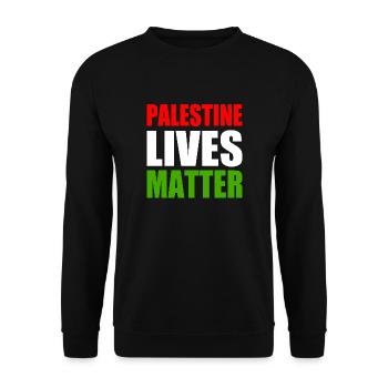 Palestine lives matter - Sweat-shirt Unisexe - noir - Devant - Alina (178cm) & Michal (187cm)