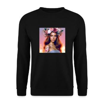 Beautiful. - Unisex Sweatshirt - black - Front - Alina (178cm) & Michal (187cm)