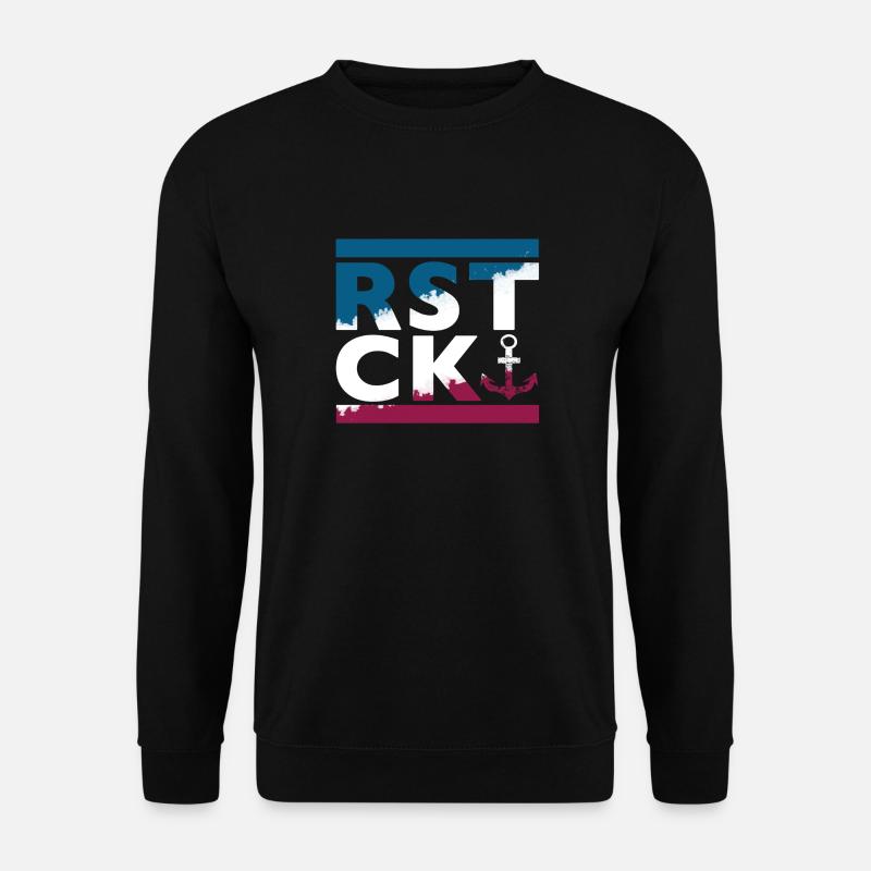 Hansestadt Rostock Anker - Unisex Pullover - Schwarz