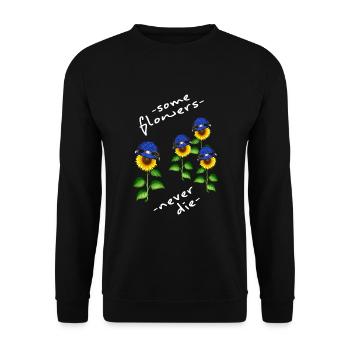ukraine solidarität free kiew stand with mariupol - Unisex Pullover - Schwarz - Vorne - Alina (178cm) & Michal (187cm)