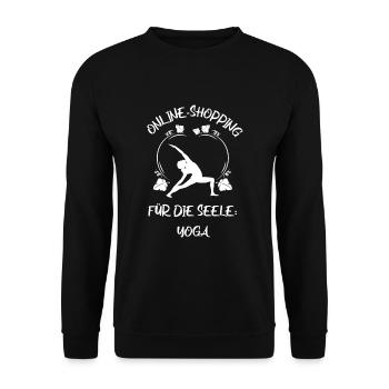 Yoga - Unisex Pullover - Schwarz - Vorne - Alina (178cm) & Michal (187cm)