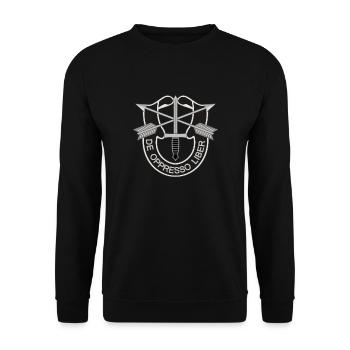 de oppresso liber soldier vetor special force - Unisex Sweatshirt - black - Front - Alina (178cm) & Michal (187cm)