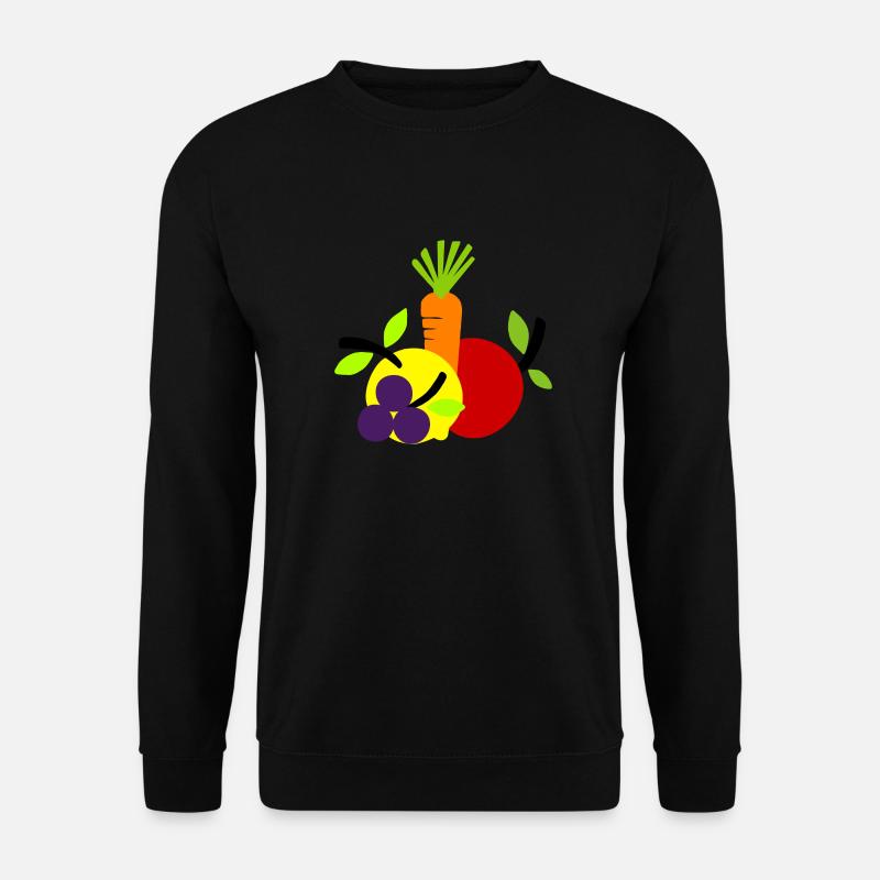 Fruit Vegetables Vegan - Unisex Sweatshirt - black
