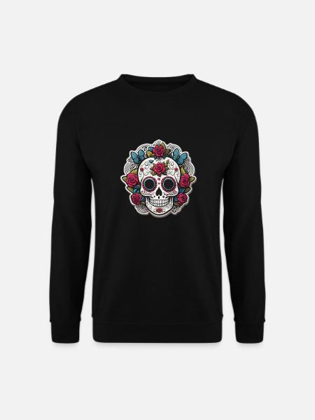 Sugar Skull - Unisex Sweatshirt - black