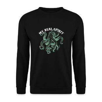 Céphalopodes céphalopodes poulpe mon inspiration - Sweat-shirt Unisexe - noir - Devant - Alina (178cm) & Michal (187cm)