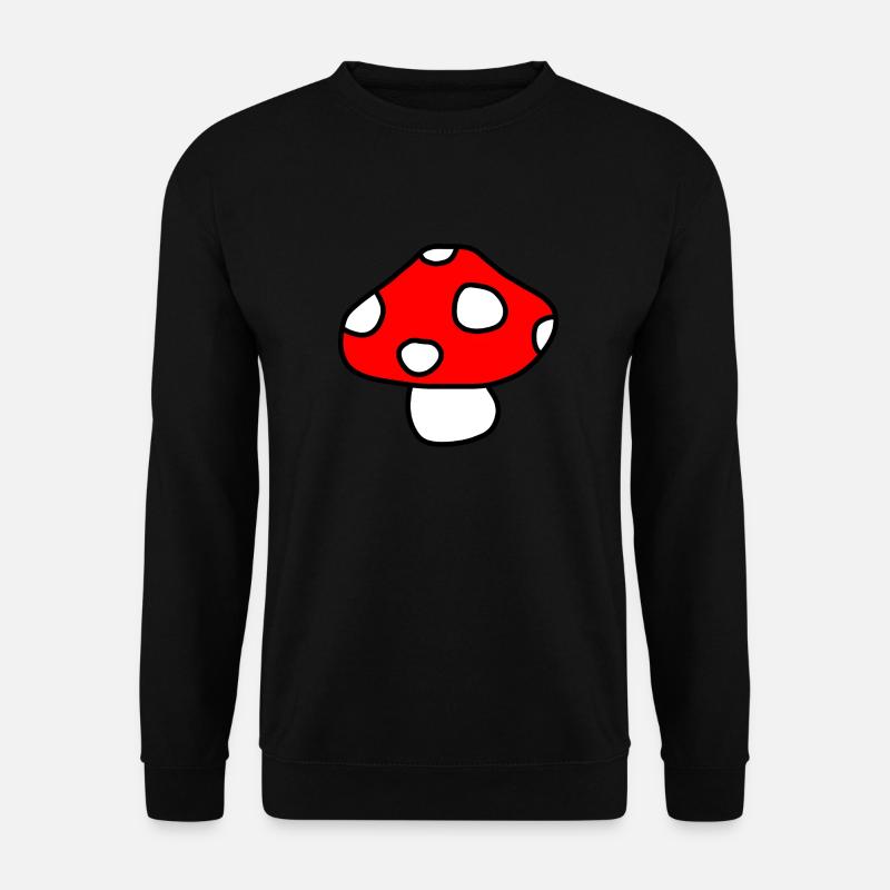 Fly Mushroom Mushroom - Unisex Sweatshirt - black