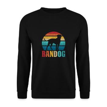Bandog dog Bandog owner Hundi love - Unisex Sweatshirt - black - Front - Alina (178cm) & Michal (187cm)