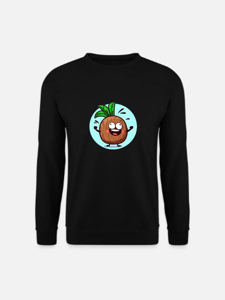 Fröhliche Ananas - Unisex Pullover - Schwarz