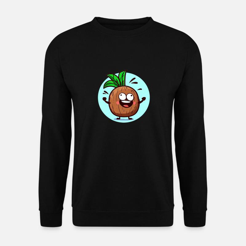 Happy pineapple - Unisex Sweatshirt - black
