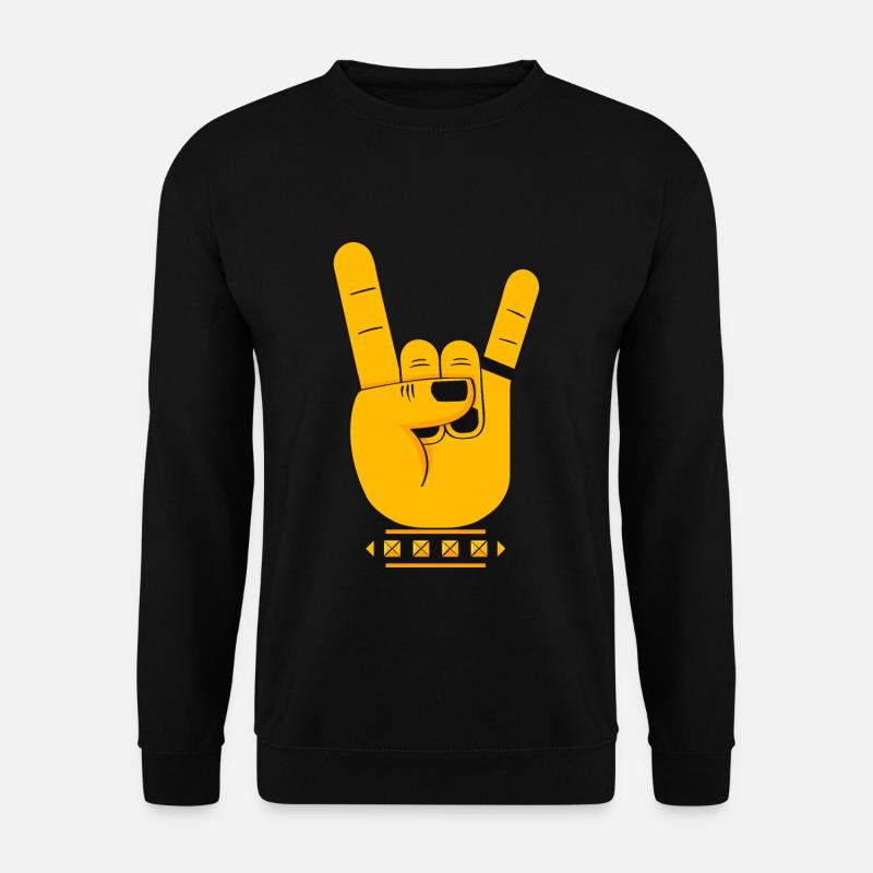 rock, metal, insturment, festival, geschenk - Unisex Pullover - Schwarz