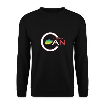 MCAN - Unisex Sweatshirt - black - Front - Alina (178cm) & Michal (187cm)
