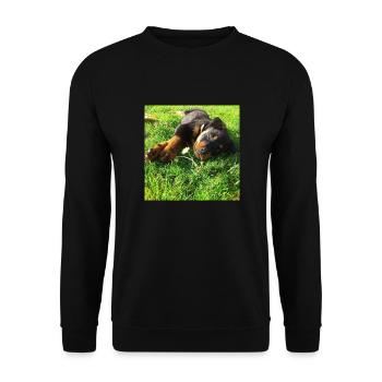 Das ist die Emma - Unisex Pullover - Schwarz - Vorne - Alina (178cm) & Michal (187cm)